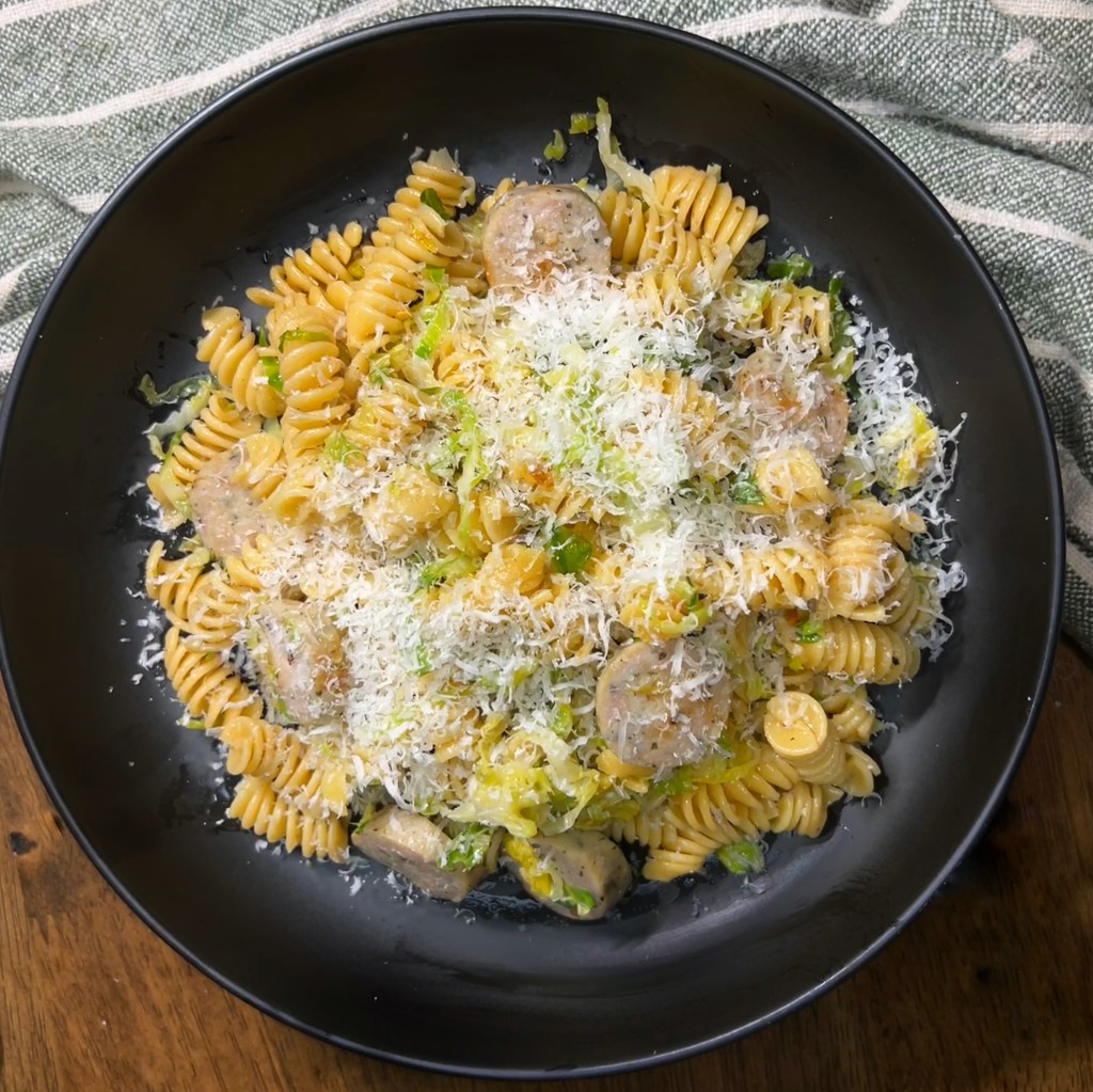 Brussel Sprout & Sausage Brown Butter&nbsp;Pasta
